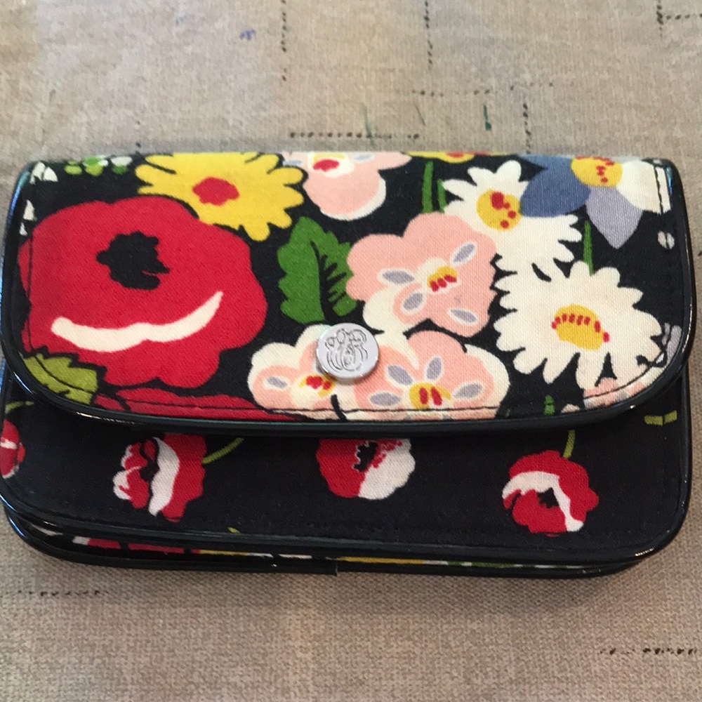 Retired Quickstep Wallet, Poppy Fields pattern!